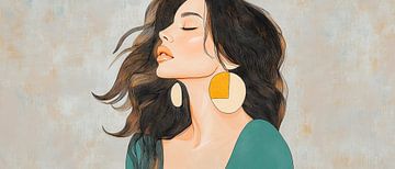 Elegance of the moment Calm current of life Sensual by Poster Art Shop