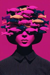 Träume von Fischen in Magenta