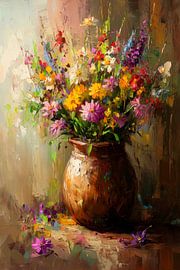 Flower bouquet vase by Poster Art Shop