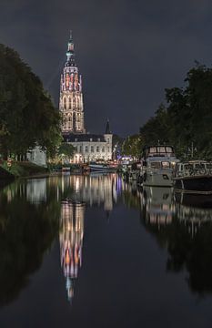 Haven en Grote Kerk Breda van Andre Gerbens
