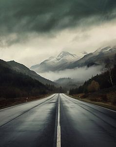 Blick die Straße entlang