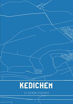 Blueprint | Carte | Kedichem (Utrecht) sur Rezona