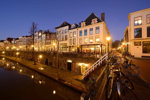 Oudegracht in Utrecht zwischen Jacobibrug und Zandbrug