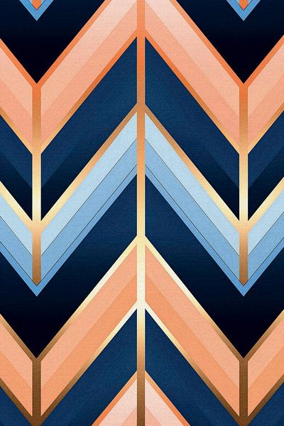 Art Deco zigzag pattern by Whale & Sons