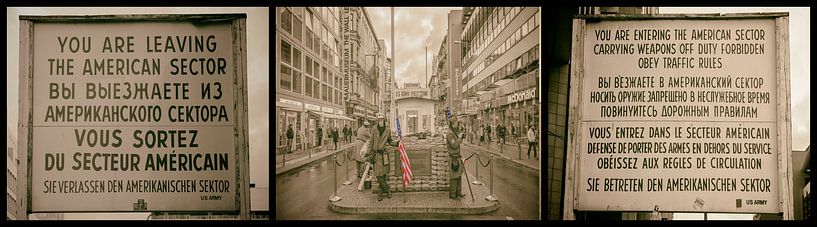 Collage Checkpoint Charlie von Peter Bartelings