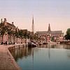 Turfmarkt und Spaarne, Haarlem von Vintage Afbeeldingen