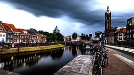 Roermond bei bedrohlichem Himmel von Marjan van der Heijden