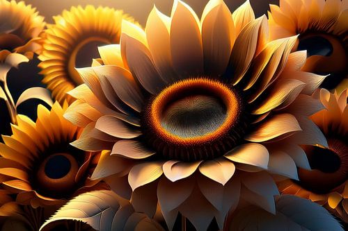Tournesols graphique KI