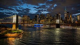 Brooklyn Bridge bei Nacht von Karsten Rahn