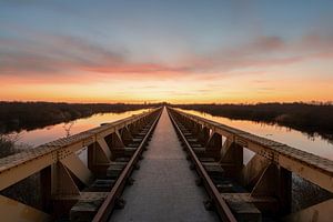 Sonnenaufgang an der Moerputtenbrücke