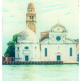 Venedig - Kirche San Michele in Isola - Pastell von Carina Buchspies
