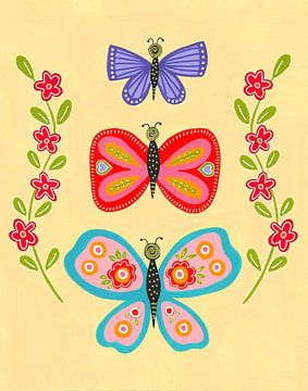 Whimsical Butterflies by Sara Coulter