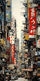 Tokyo Abstract #2 van Felix Wiesner