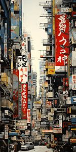 Tokyo Abstrakt #2 von Felix Wiesner