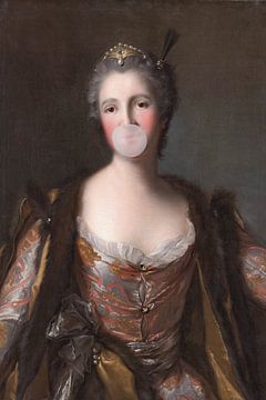 Bubblegumlady Verhouding2x3 van Grace Digital Art Co
