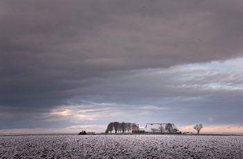 L'hiver en couleurs pastel, Noordpolder, Groningen
