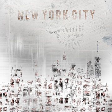 MODERN ART New York City Skylines | shabby chic by Melanie Viola
