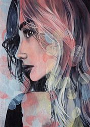 PEACH AND BLUE GLANCE