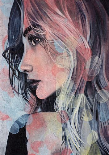 PEACH AND BLUE GLANCE