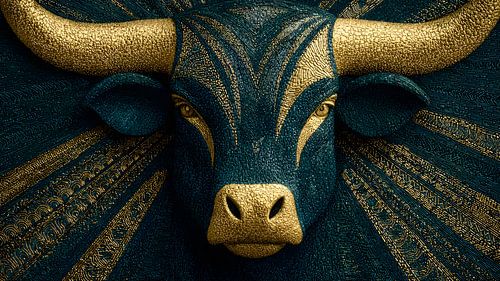 The Emerald Monarch: Neo Deco Bull