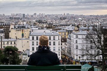 Uitzicht over Parijs van Marcel Kool