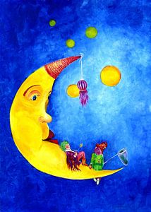 Peinture pour enfants Hommes de la lune sur Anne-Marie Somers