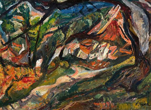 Chaim Soutine,Landschap met huis en boom