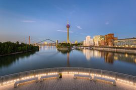 Dusseldorf Media Harbor and Rhine Tower by Michael Valjak