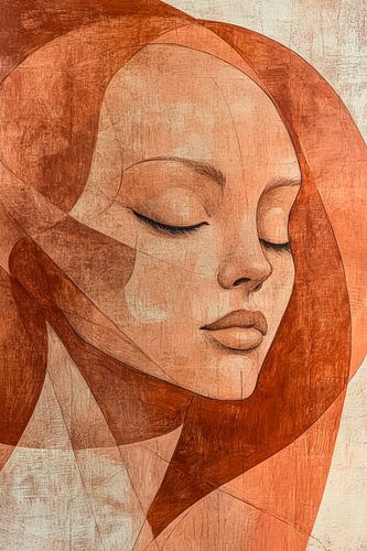 Portrait rustique dans le ton de la terre