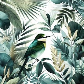 BOTANICAL BIRD-3 by Pia Schneider