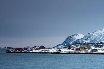 Cabanes de bois sur l'île de Senja