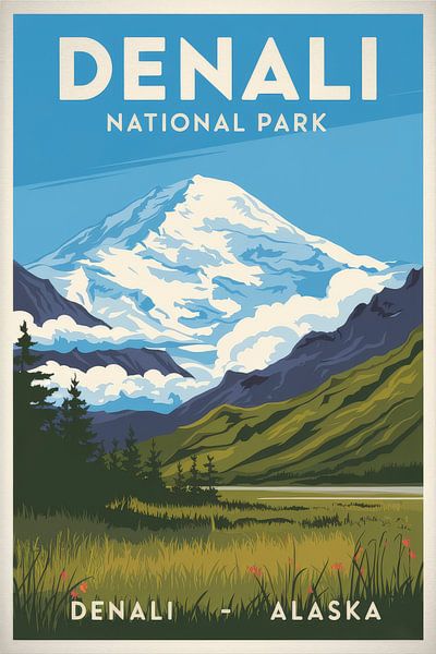Denali, Alaska by Poster Art Shop