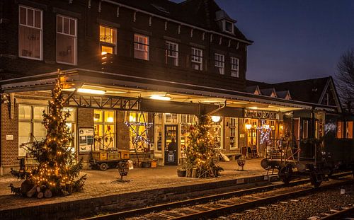 Station Simpelveld in Kerstsfeer