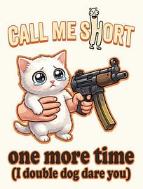 Cute Cat With Gun Funny Short Meme by Ramy Salah Hefny