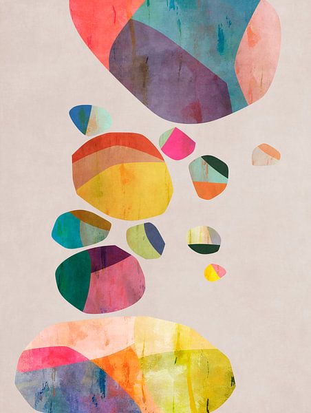 Colored pieces 6 by Angel Estevez