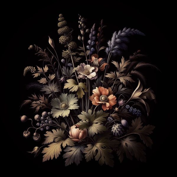 VINTAGE COLOURFUL BOTANICAL-7-sutro par Pia Schneider