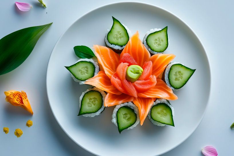 Sushi Kunst von Poster Art Shop