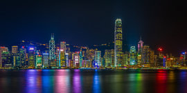 Hong Kong bei Nacht - Skyline bei Nacht - 4 von Tux Photography