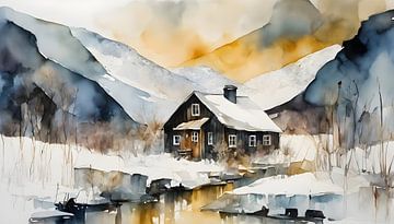 Nordland winterlandschap van Nick Wendt