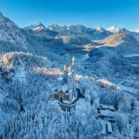 Rêve hivernal au château de Neuschwanstein sur Markus Lange