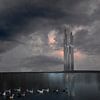 Futuristisch kunstlandschap van Ton Buijs