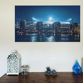 Photo de nos clients: Stade Feyenoord "De Kuip" Photo aérienne 2018 à Rotterdam par MS Fotografie | Marc van der Stelt, sur toile