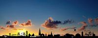 Skyline Breda bij zonsondergang