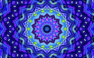Rosette in Blau