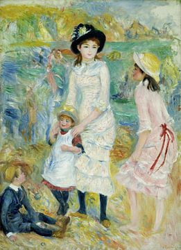 Children on the Seashore, Guernsey, Pierre-Auguste Renoir