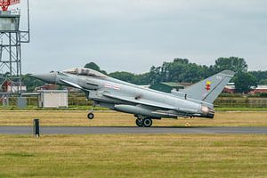 Landung des Eurofighter Typhoon der Royal Air Force.