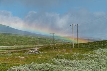 Rainbow on polar circle.