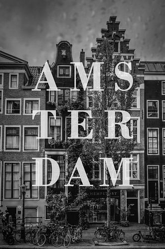 Steden in de regen: Amsterdam