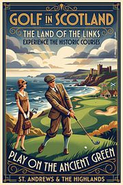 Golf in the Scottish Highlands by Theodor Decker