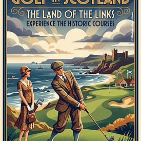 Golf in the Scottish Highlands by Theodor Decker